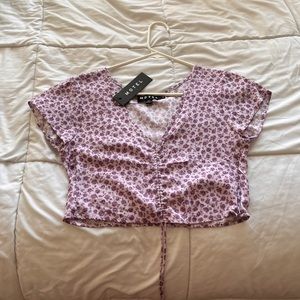 Motel Rocks new with tags small top, purple and black